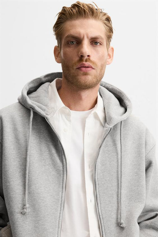 Zipper Hooded Luxury Look