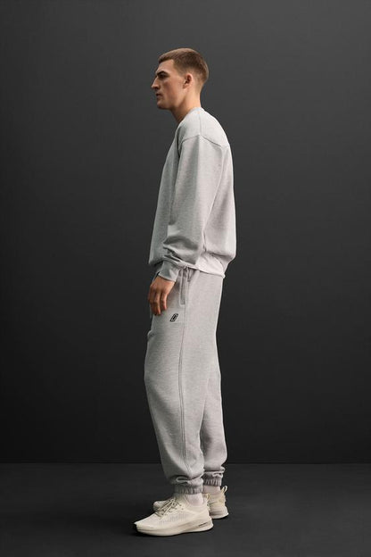 HAZEL GREY CREW NECK SWEATSHIRT