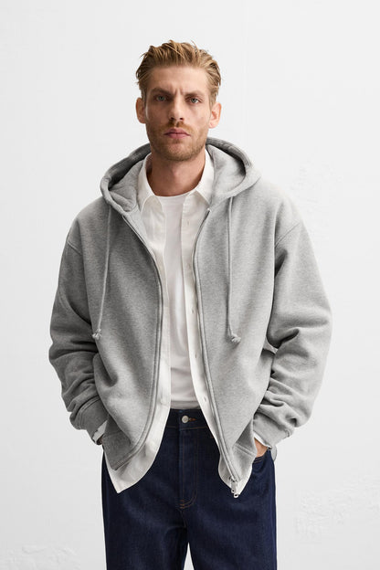 Zipper Hooded Luxury Look
