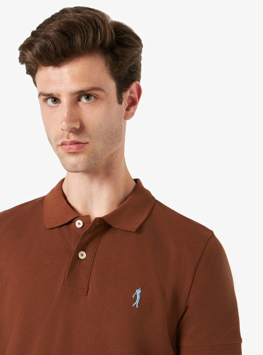 BROWN SUPREME POLO-SHIRT