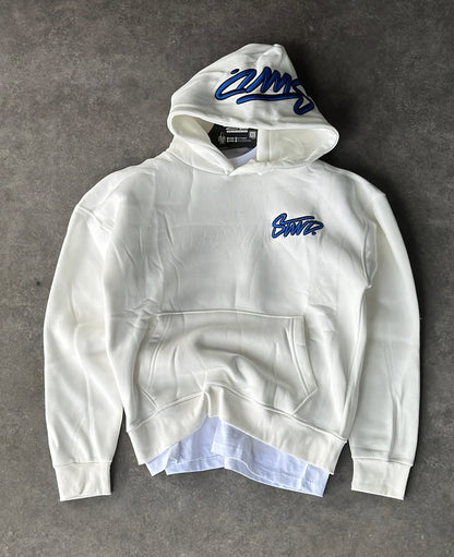 Artwork Embroidery Pullover Hoodie